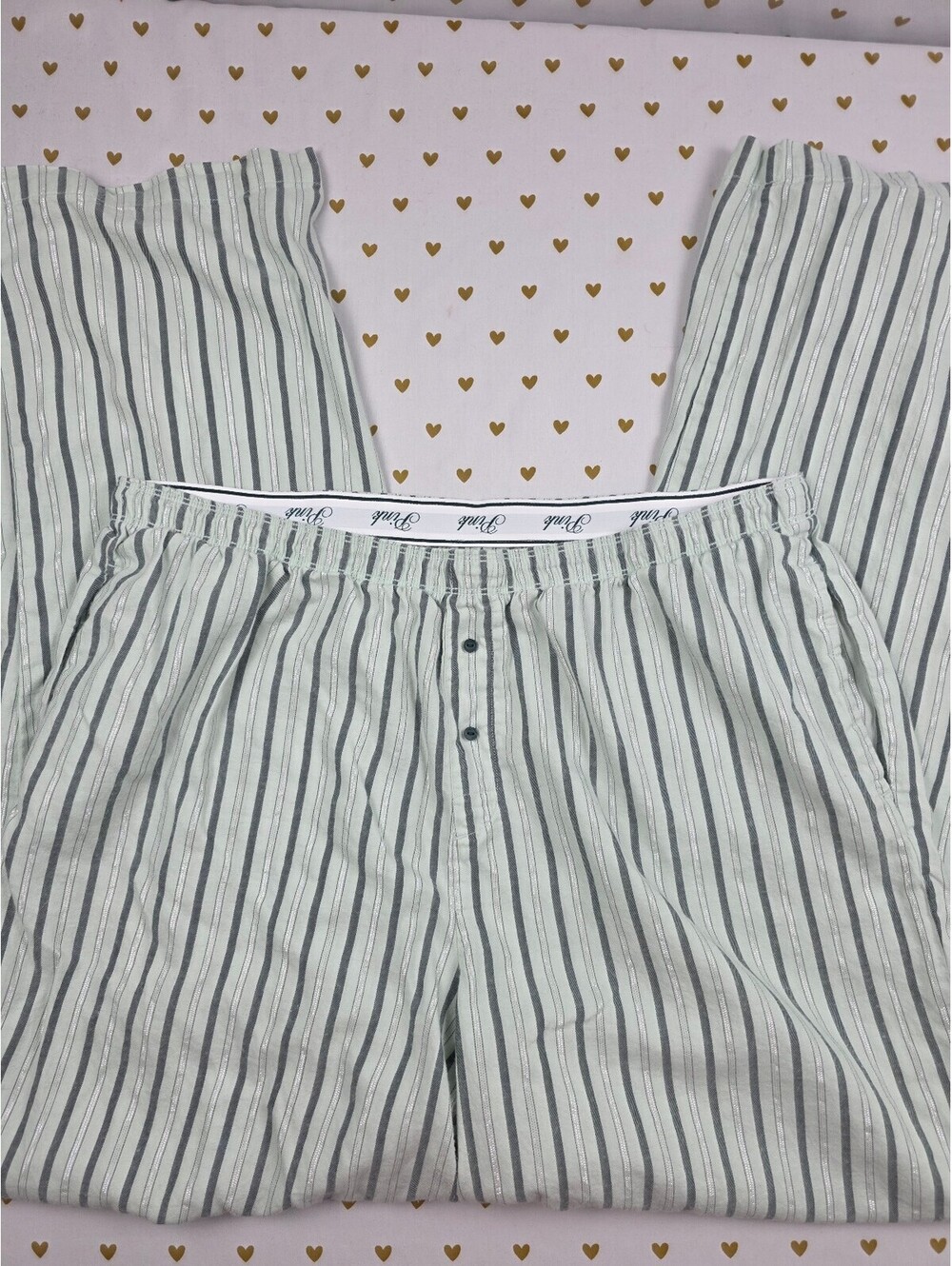 Victorias Secret PINK Striped Sleep Pants Pajama Bottoms XL